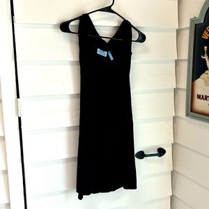 Black cotton short dress *sur vival* medium